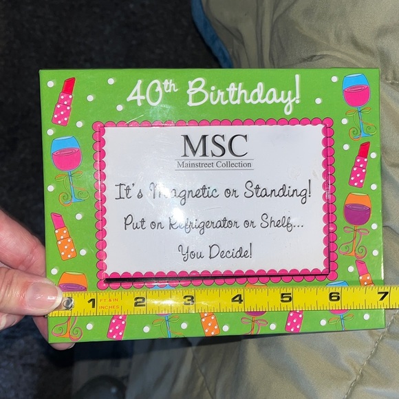 Other - 40th Birthday photo frame sign or Standing Card - Green